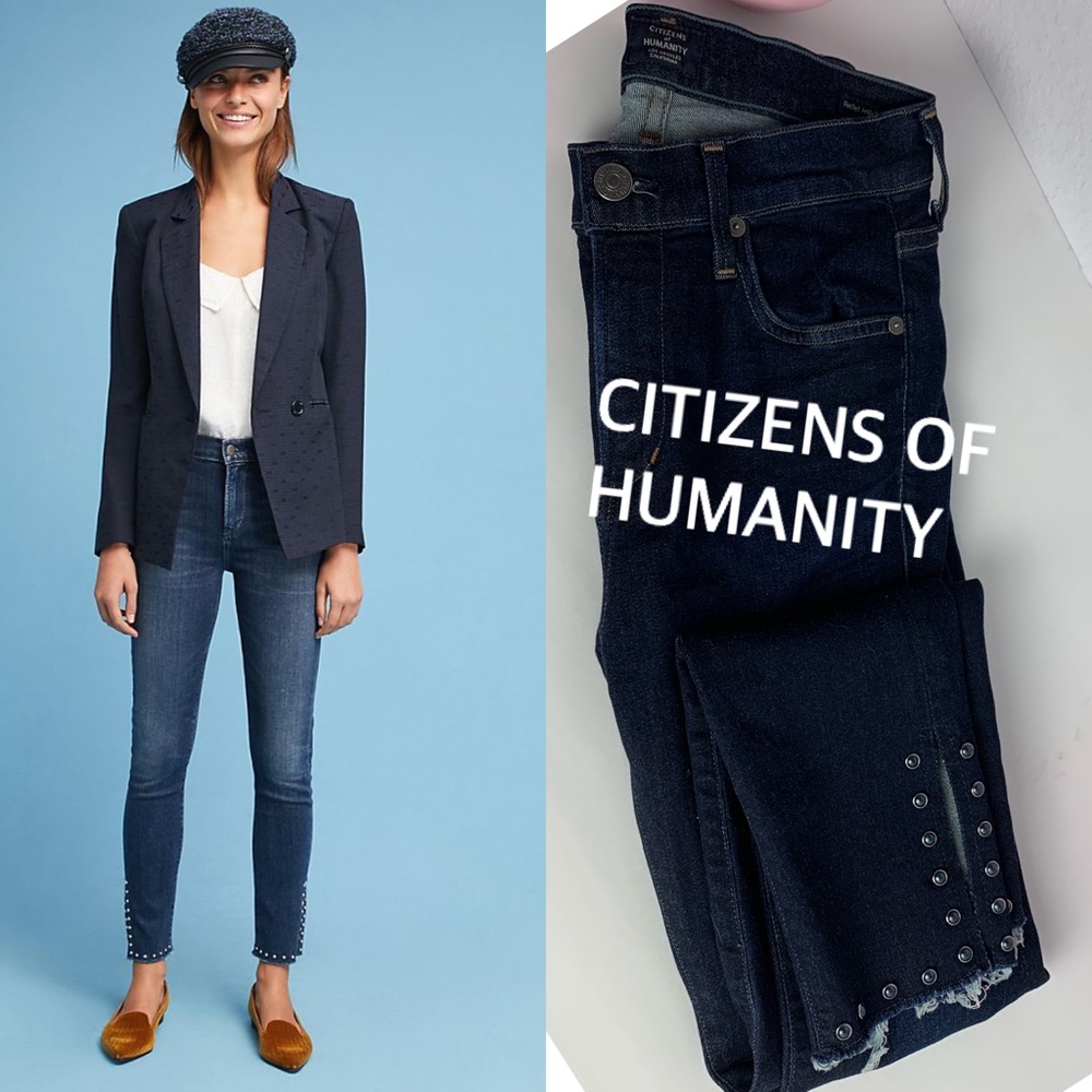 CITIZENS OF HUMANITY ROCKET HIGH RISE SKINNY STUDS